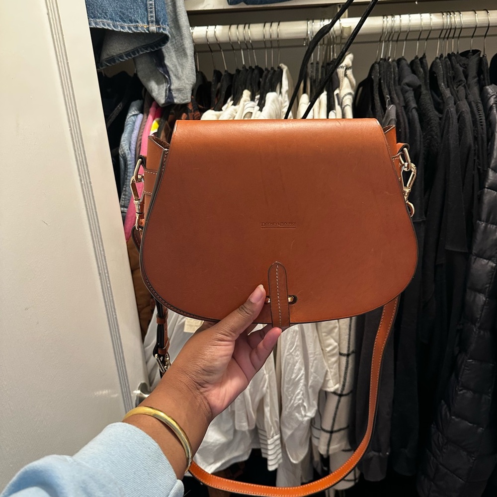 Dooney & Bourke Italia Brown Leather Crossbody Bag